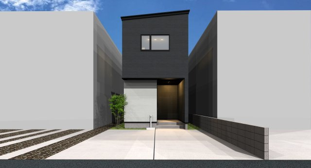 中央区姥ケ山2丁目　土地の外観パース|建築プラン2100万円（税込み）