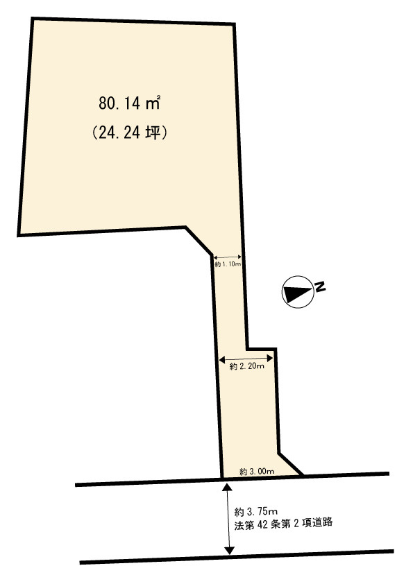 中野区南台3丁目・中古戸建の区画図