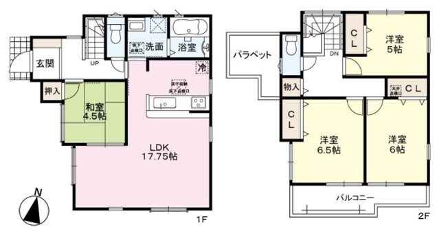 【間取り】 | 高砂市第4中島（全1棟）新築 | 4LDKです。