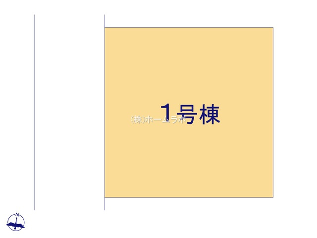 【新築】坂戸市西坂戸２期 全１棟の区画図|綺麗な整形地です！