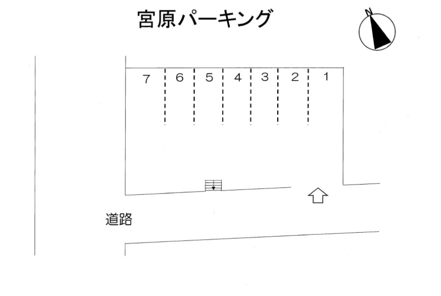 宮原パーキングの区画図