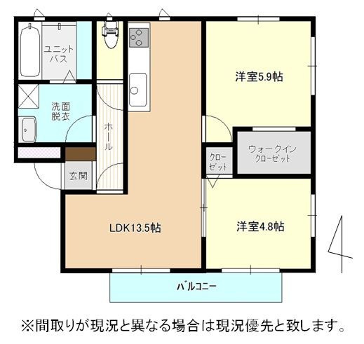 セレゾ室見河畔の間取り