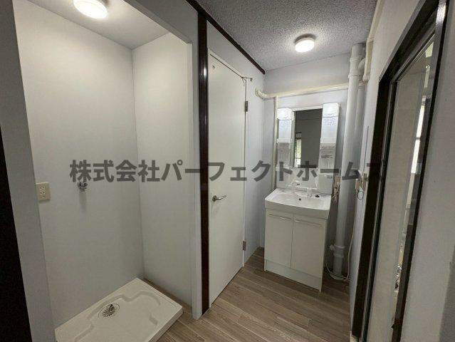 中宮第四住宅69号棟の洗面所|忙しい朝には欠かせない洗面所です