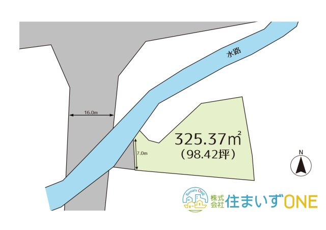 【土地図】 | 河北町谷地　売地