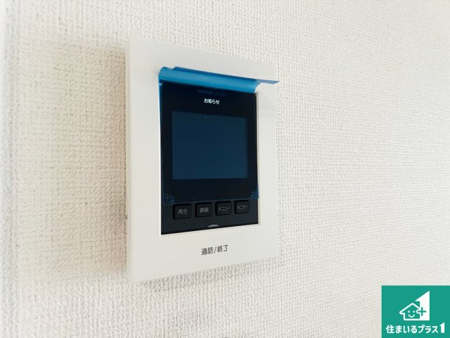 八尾市長池町　新築一戸建ての防犯設備|カラーモニターインターホン！声だけでなく来訪者の姿や顔がモニターで確認できるので、小さなお子様がいらっしゃるご家庭でも安心できます！
