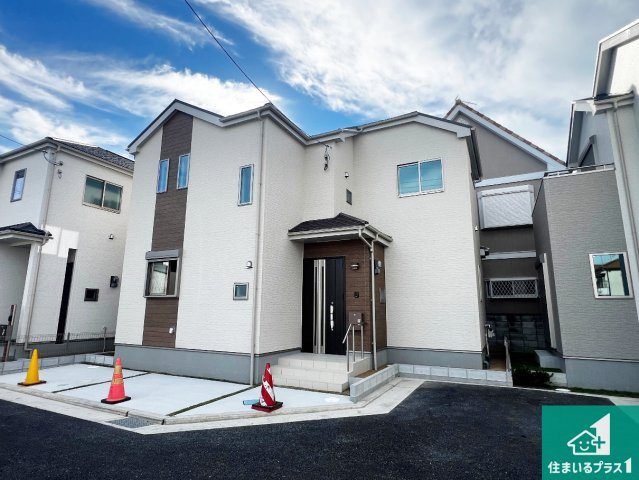 八尾市長池町　新築一戸建ての外観|お客様に長く安心して住んでいだだける事にこだわった家づくり！住んでからのアフターサービスにもしっかりと取り組んでいます！