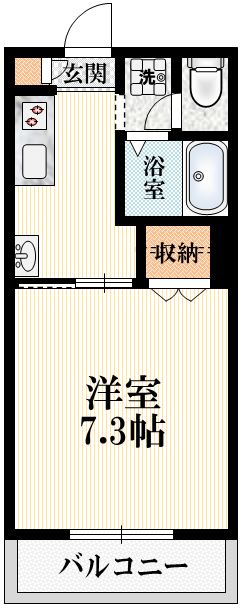 メゾン　アレックスの間取り|★最上階角部屋　南向きです★