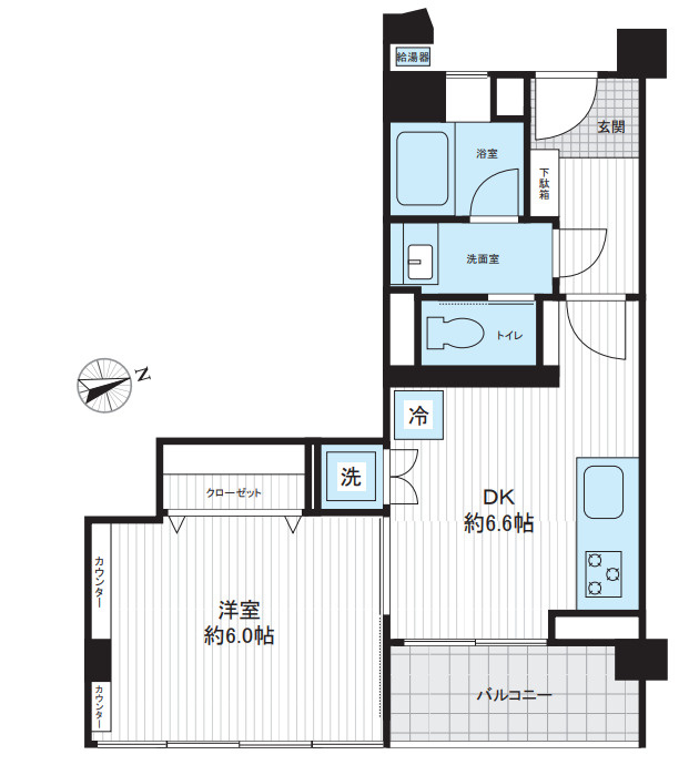 雪ノ下マンションの間取り
