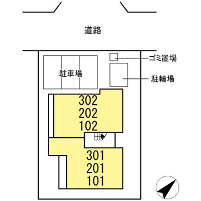 【区画図】 | ボヌールⅠ