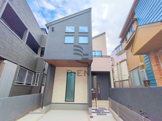 【外観】 | 西東京市柳沢５丁目　新築戸建て | 窓位置や開放的なエクステリアも含めた美しいトータルパッケージ