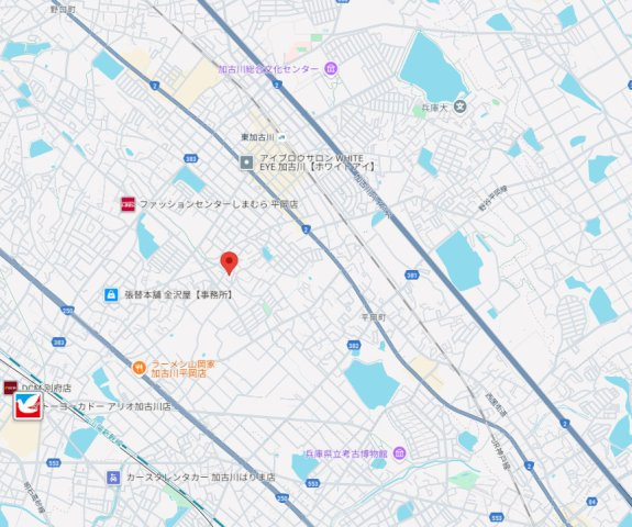 【地図】 | 加古川市第1平岡町二俣（全5）　3号棟