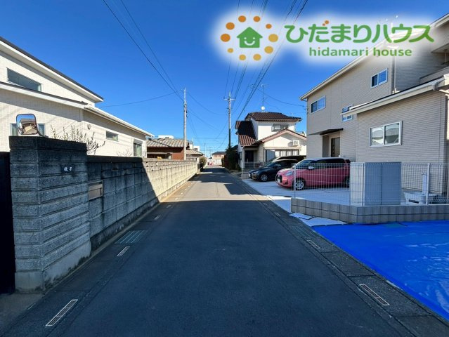 鴻巣市宮前　新築一戸建て　セレクト花水木鴻巣・宮前　A号棟の前面道路含む現地写真
