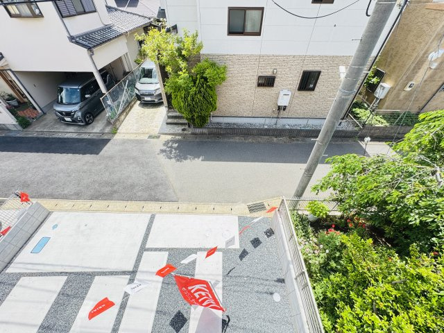 流山市東初石１丁目新築戸建（東初石11期）の展望|バルコニーより道路側眺望
