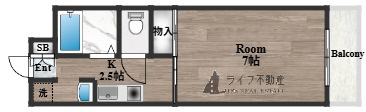 サニーウェル新石切の間取り