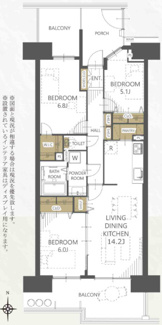 【間取り】 | エステ・スクエア青葉の森3番館