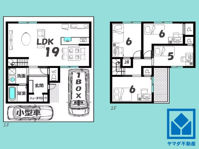 伏見区向島津田町　1号地の参考プラン
