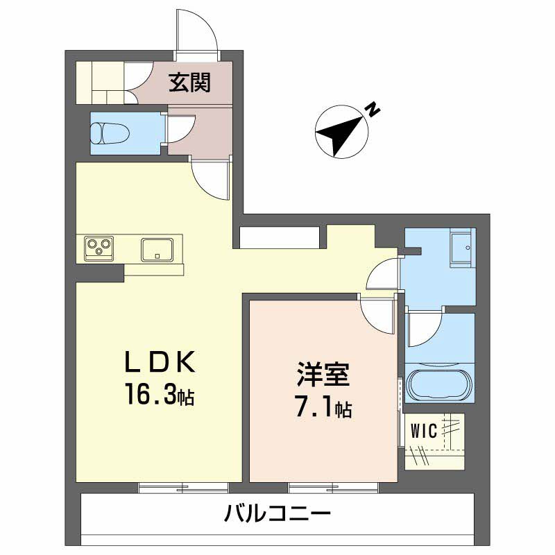 ベレオガーデンズ Miwaの間取り