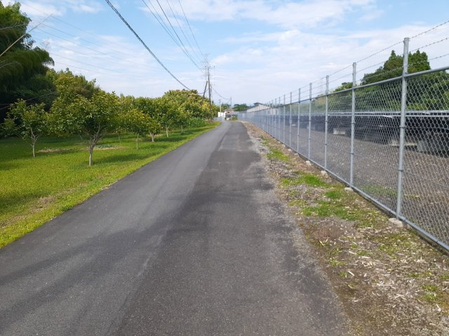 熊本市南区城南町東阿高の売地の周辺|前面道路