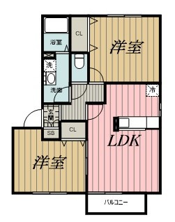 グレイス浜野Dの間取り