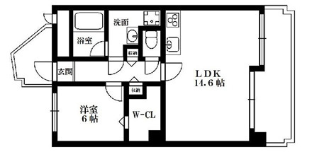 京橋アドバンス２１の間取り