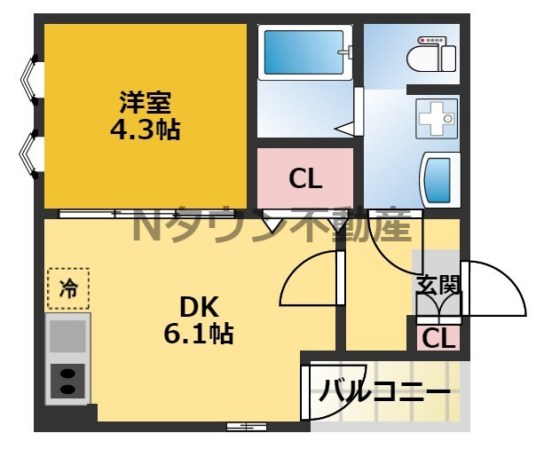 【間取り】 | ハーモニーテラス高道町Ⅲ | 間取りです。