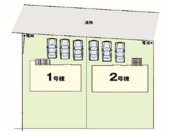 Erde真岡市下高間木2期　新築一戸建ての区画図