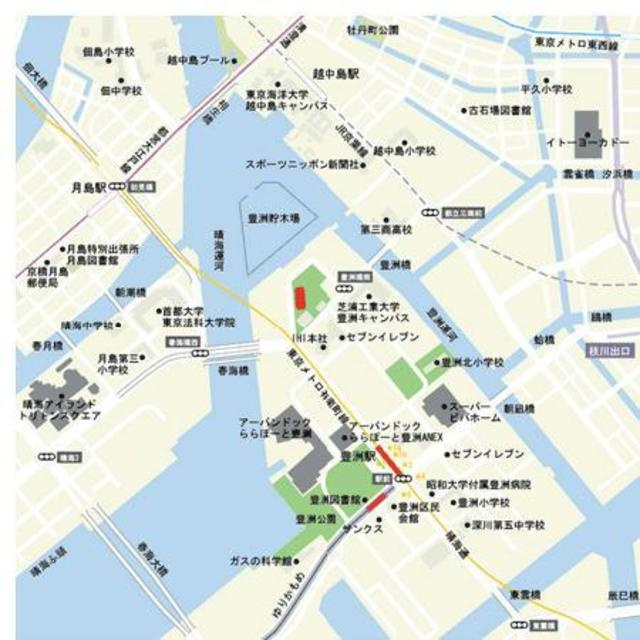 キャナルスクウェア豊洲の地図
