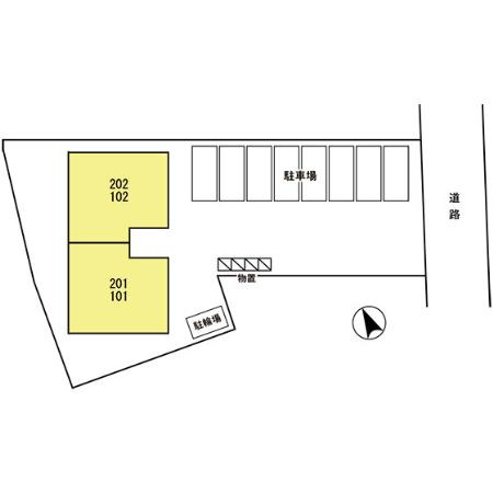 レスタ東原の区画図