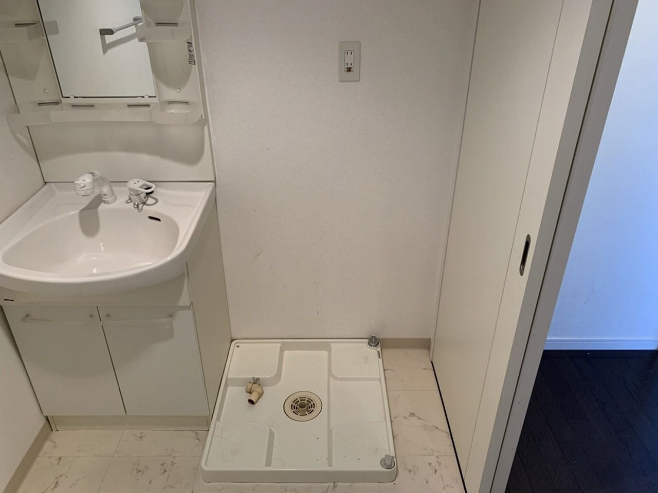 アセットヒルズパークサイト博多の洗面所