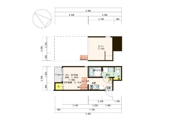 スタート博多の間取り