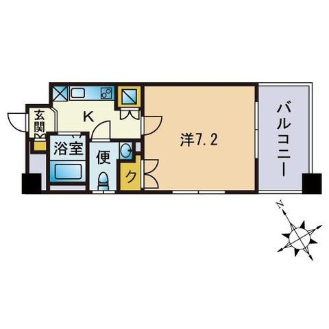 アーバンフラッツ天神東Ⅱの間取り