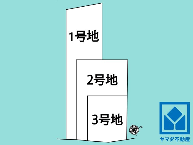 伏見区桃山町安芸山　1号地の区画図