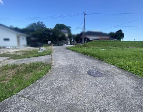 【前面道路含む現地写真】 | 大山町荘田　356坪