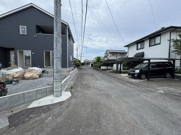 宮崎市赤江第５－１号棟　新築戸建の前面道路含む現地写真|【前面道路】
東側公道5.9ｍ