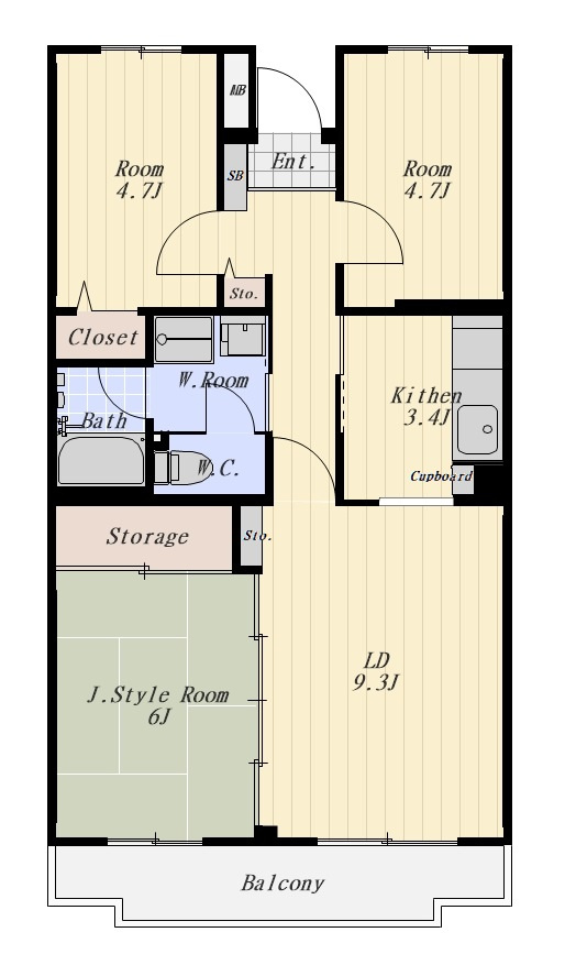 ベルウッド田園調布 102号室の間取り