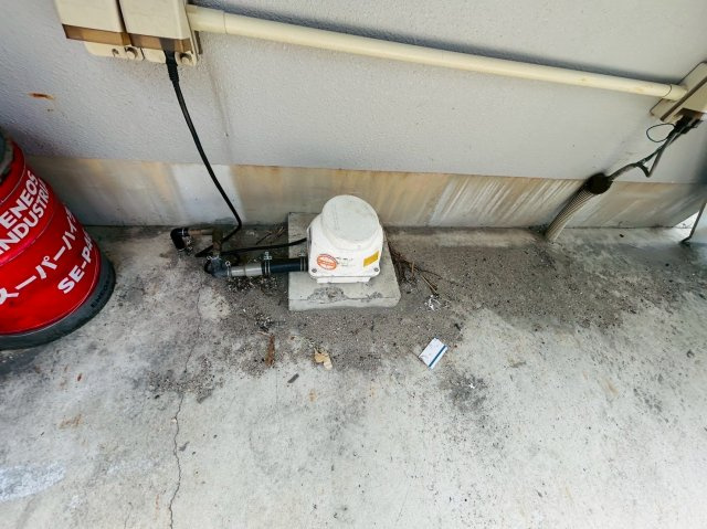 豊明市阿野町貸工場の駐車場