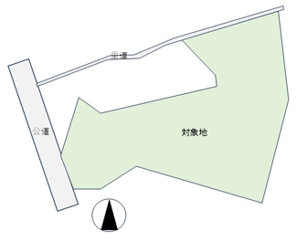 【区画図】 | 西脇市合山町　山林　1