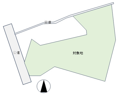 【区画図】 | 西脇市合山町　山林　1