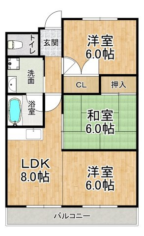 ウィングマンションの間取り|※間取りが現況と異なる場合は現況を優先します※