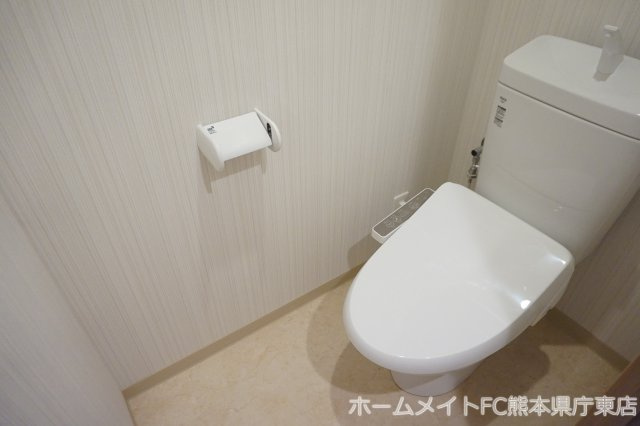 熊本市中央区渡鹿７丁目の賃貸マンションのトイレ