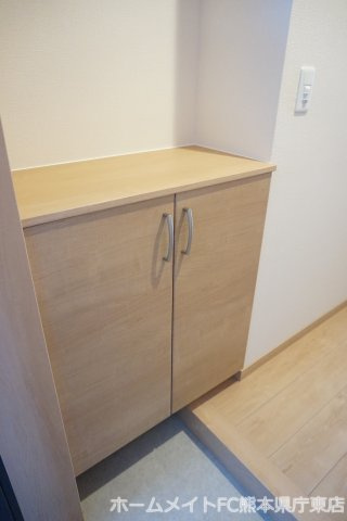 熊本市中央区渡鹿７丁目の賃貸マンションの玄関