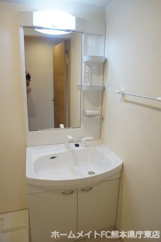 熊本市中央区渡鹿７丁目の賃貸マンションの独立洗面台