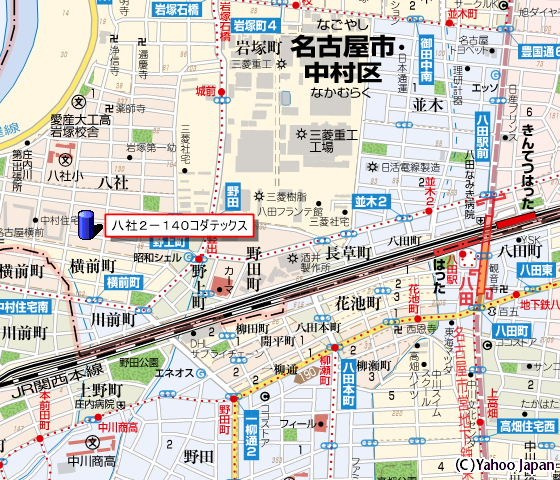 八社２－１４０コダテックスⅠＡの地図