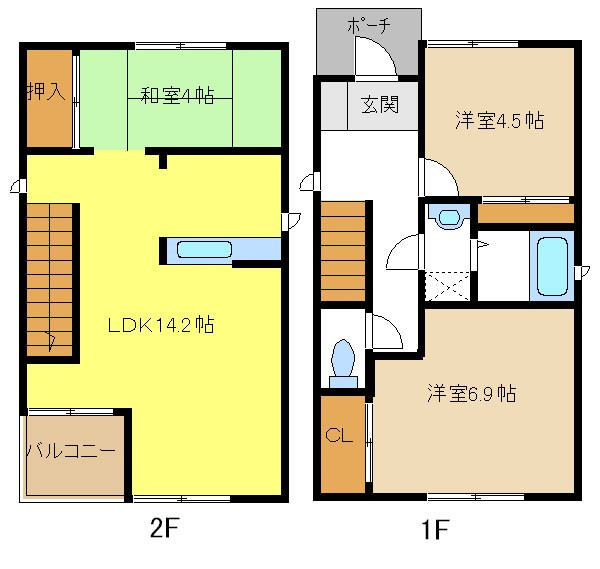 八社２－１４０コダテックスⅠＡの間取り