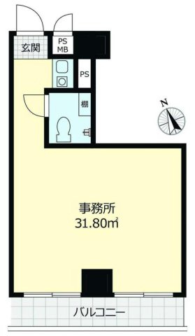 調布市多摩川７丁目の中古マンションの間取り