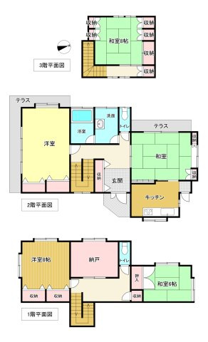 吉田ゴルフガーデン分譲地戸建の間取り