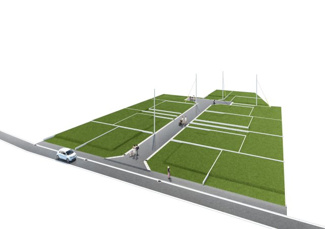 【外観パース】 | 弊社売主物件 武蔵村山市中央1丁目　売地　4号区【全18区画】