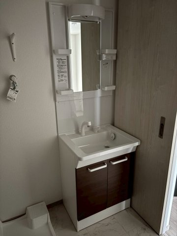 スペースが確保できる洗面所です