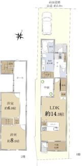 【間取り】 | 近江八幡市鷹飼町　中古戸建