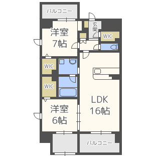 【間取り】 | ラ・シルフィード博多駅南